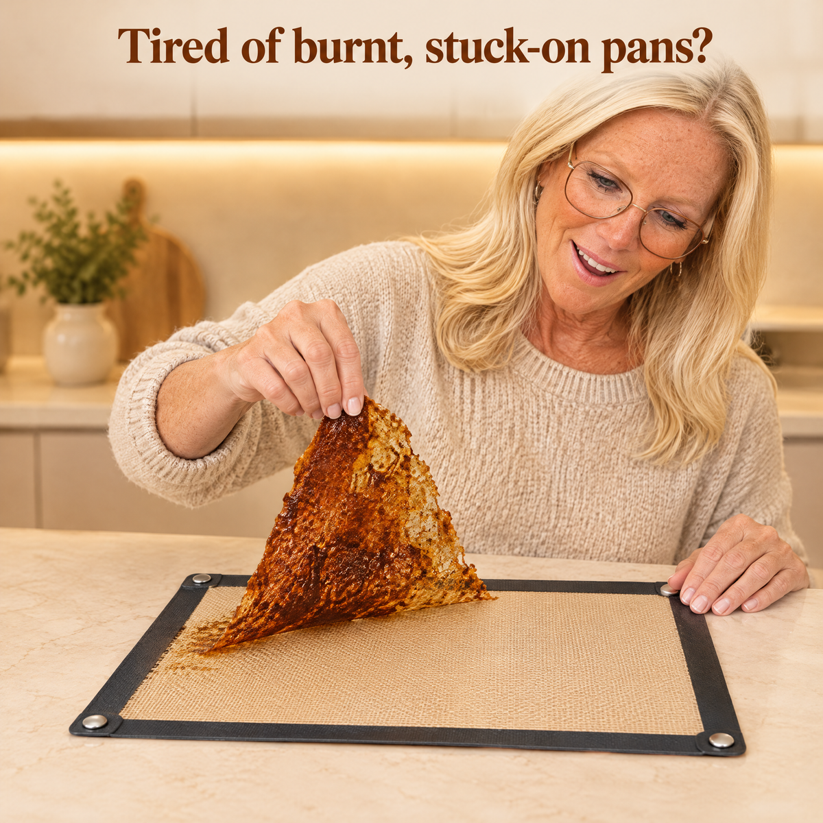Silicone Baking Mat That Snaps Into a Tray