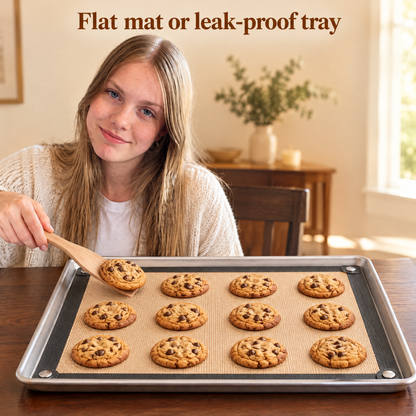 Silicone Baking Mat That Snaps Into a Tray